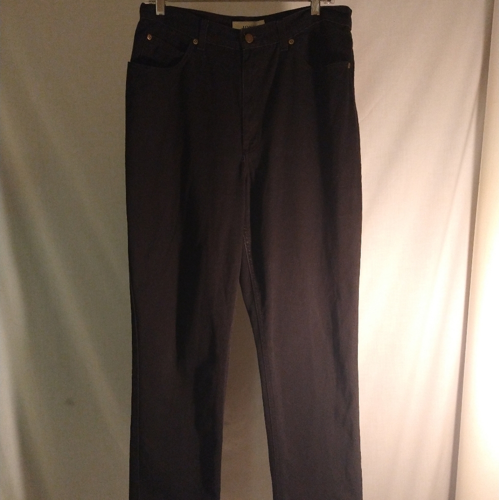 JONES SPORT BLACK 5-POCKET STRAIGHT LEG DENIM JEANS (* EXCELLENT CONDITION *)